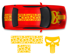 Load image into Gallery viewer, Dodge Challenger Top Skull Hood &amp; Roof Graphics Kit (2011–2022)