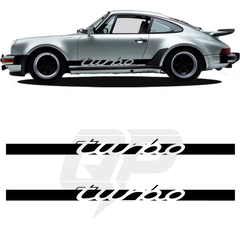 Porsche Turbo Classic Script Decal Set