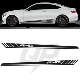 Calcomanía de franja lateral de carreras para Mercedes Benz C63 AMG (2015-2021)
