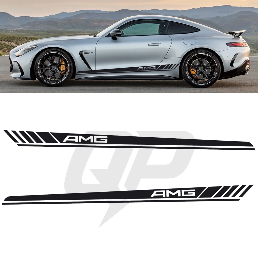 Calcomanía de franja lateral de Mercedes Benz AMG GT Racing