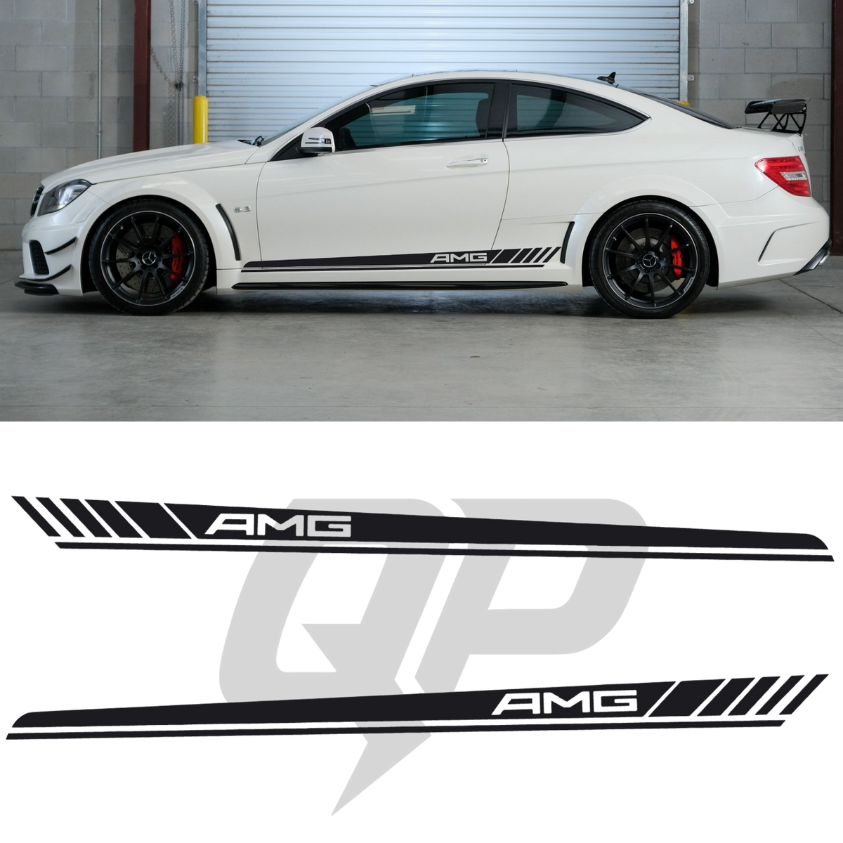 Mercedes Benz C63 AMG w204 Racing Side Stripe Decal