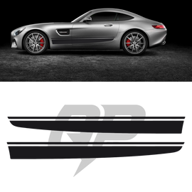 Calcomanía de franja lateral de Mercedes Benz AMG GT Racing