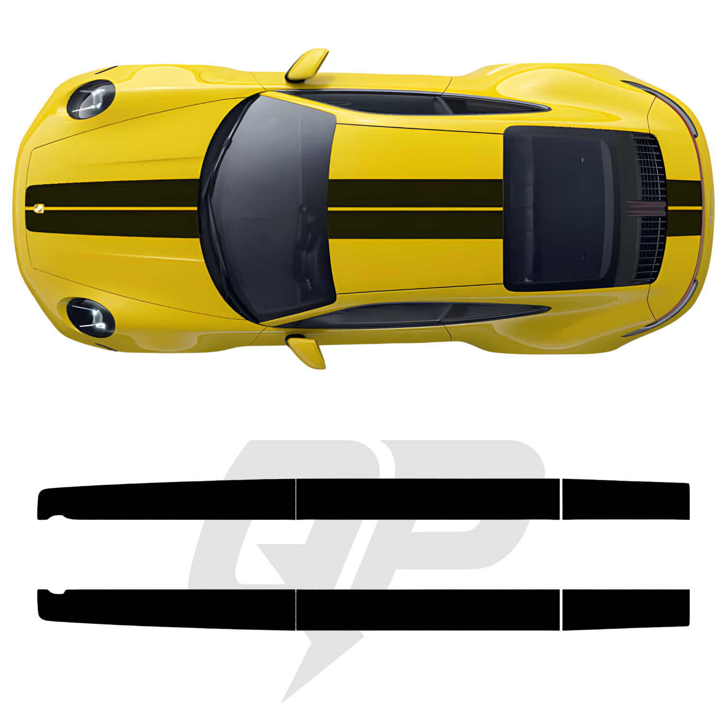 992 Porsche Turbo S Center Stripe Decal