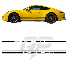 996/997 Porsche 4" Universal Sticker Graphic Side Stripes Set