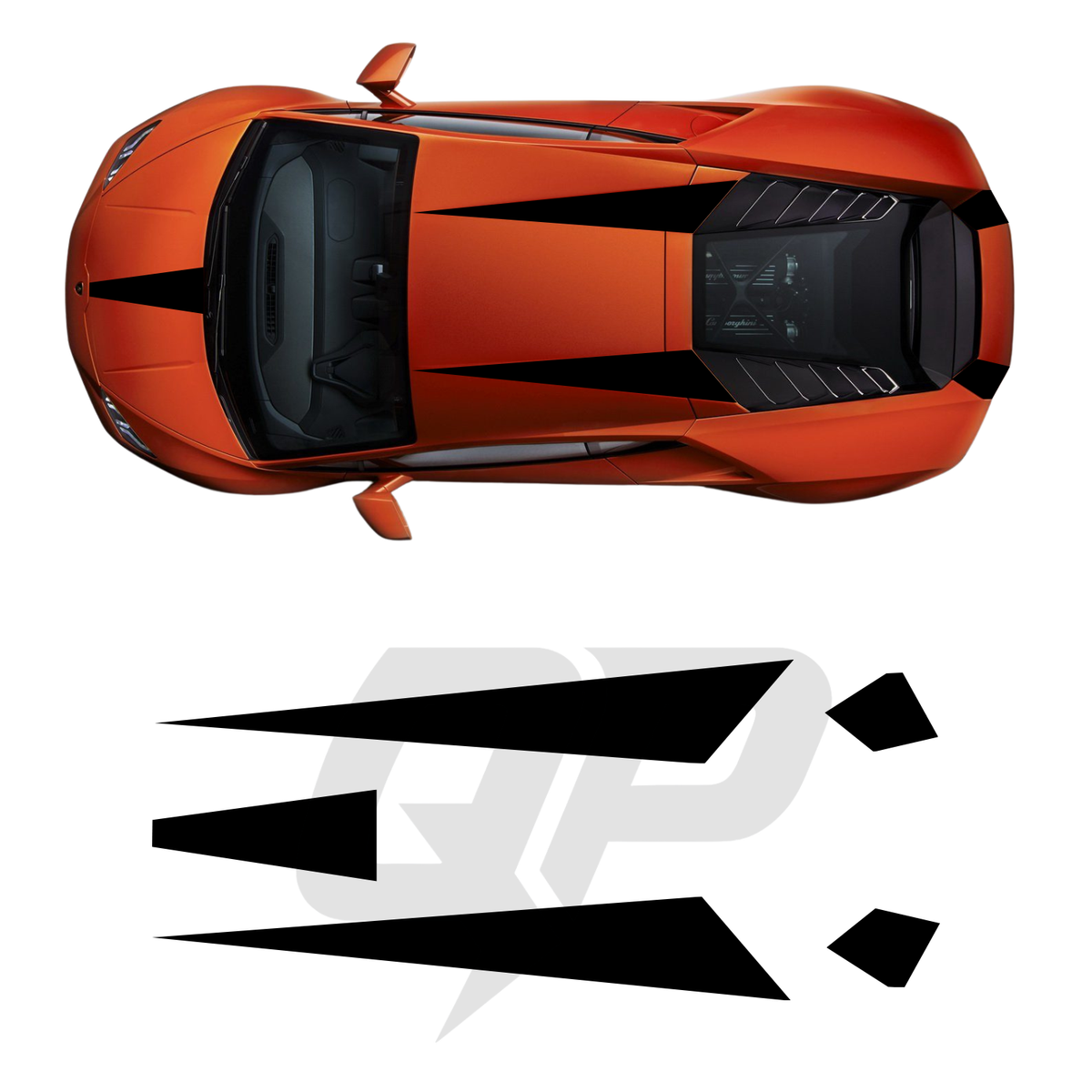 Lamborghini Huracan Evo Racing Stripes Graphics Decal kit