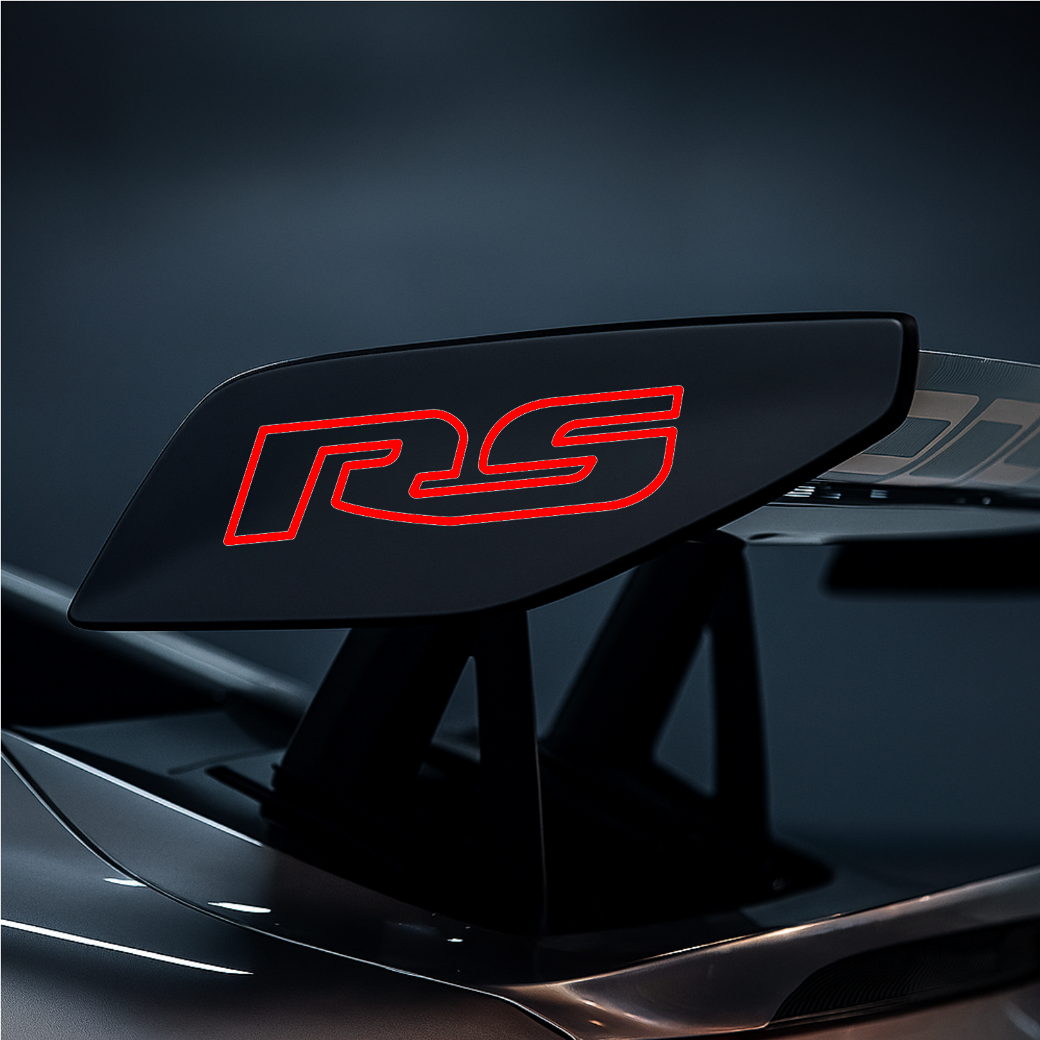 RS Porsche Wing Decal – Premium Vinyl Logo for GT3/GT2/911 Spoilers