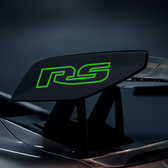 RS Porsche Wing Decal – Premium Vinyl Logo for GT3/GT2/911 Spoilers