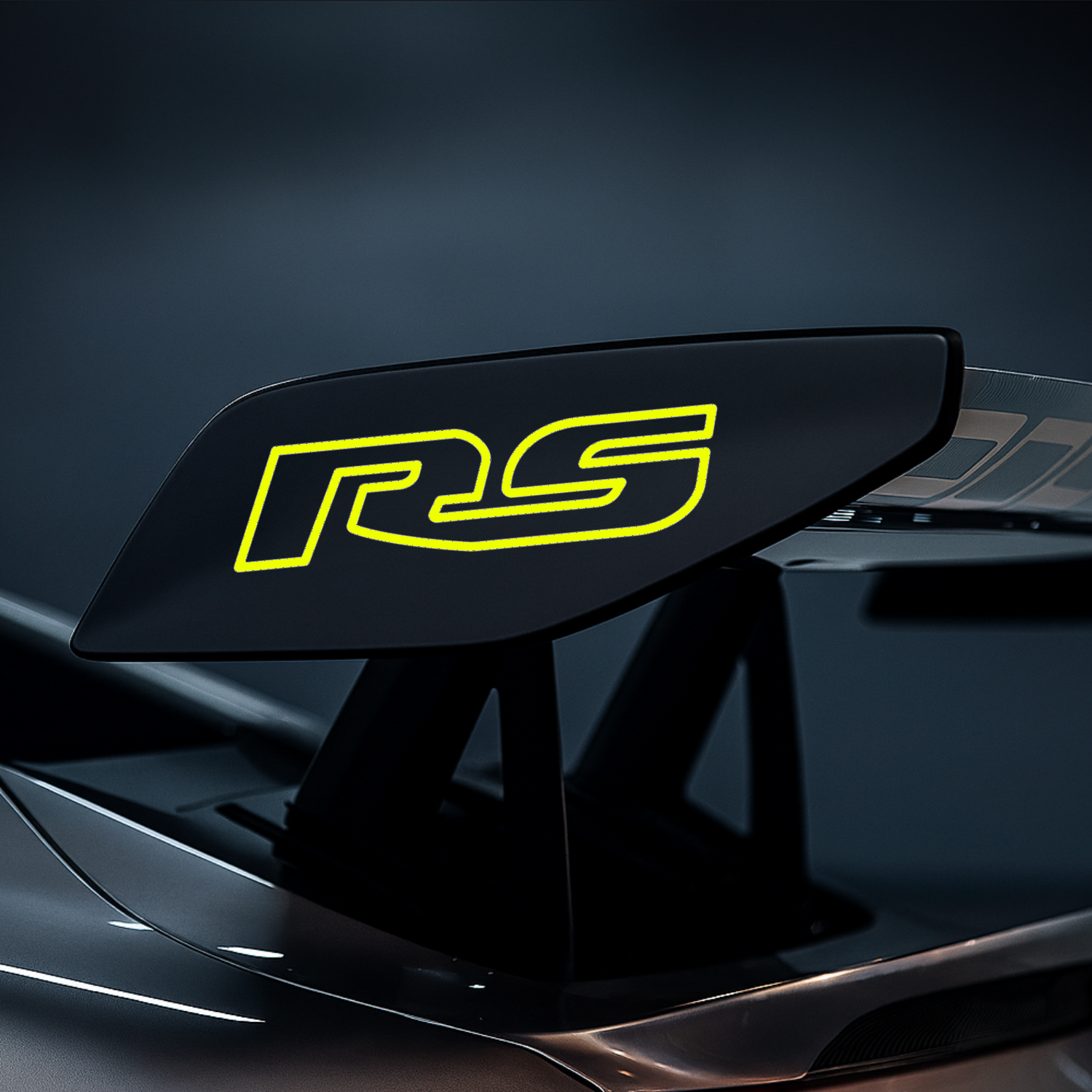 RS Porsche Wing Decal – Premium Vinyl Logo for GT3/GT2/911 Spoilers