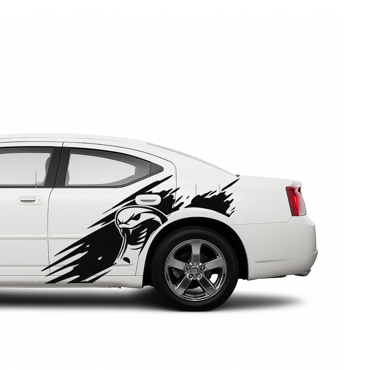 Cobra head side graphics, decals compatible with Dodge Charger 2006-2010