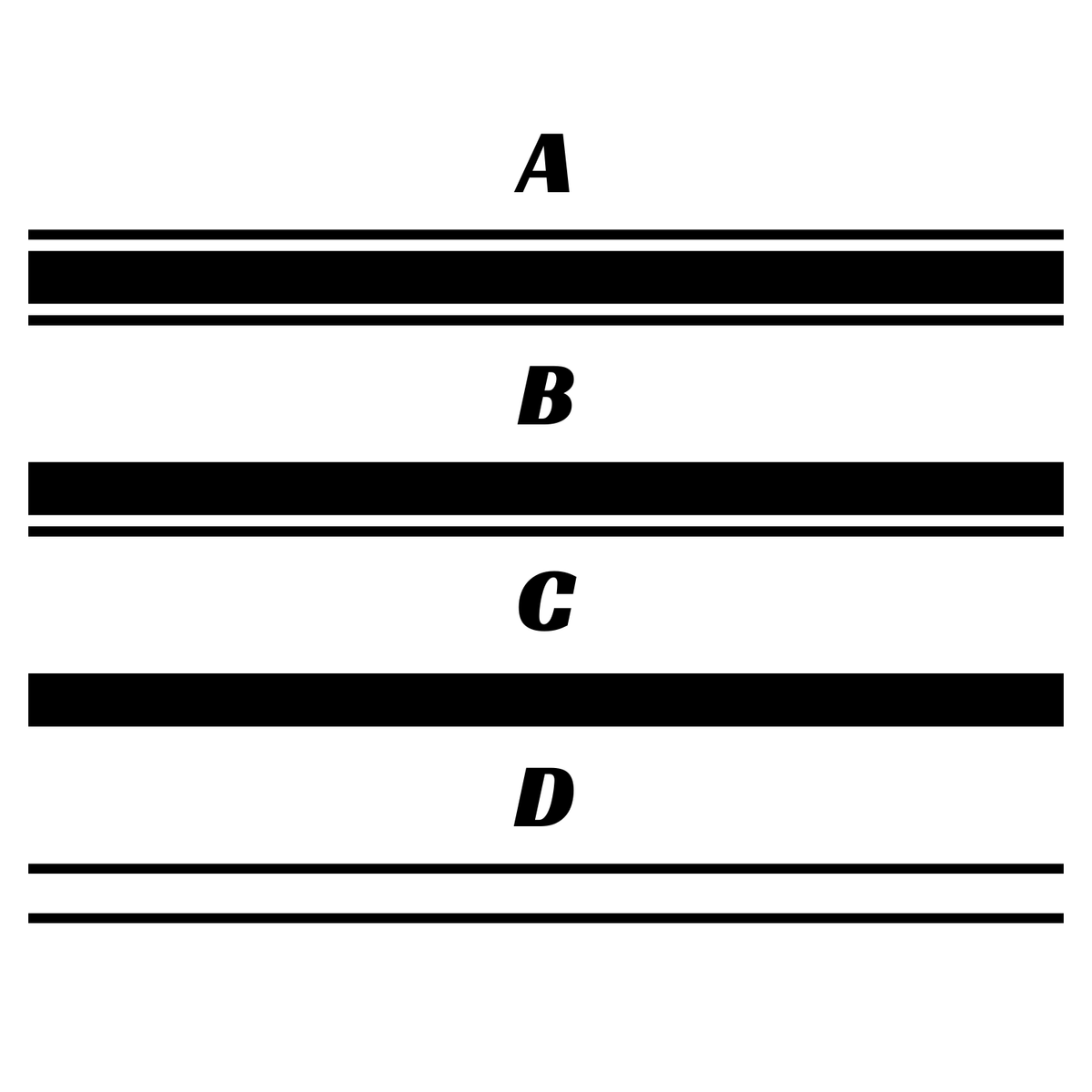 Universal 3" Stripe Kit For Roof All Make And Models
