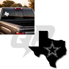 Dallas Cowboys Texas Shaped Decal