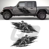 Calcomanía gráfica para camioneta Jeep Gladiator, calcomanía para camioneta todoterreno Spartan