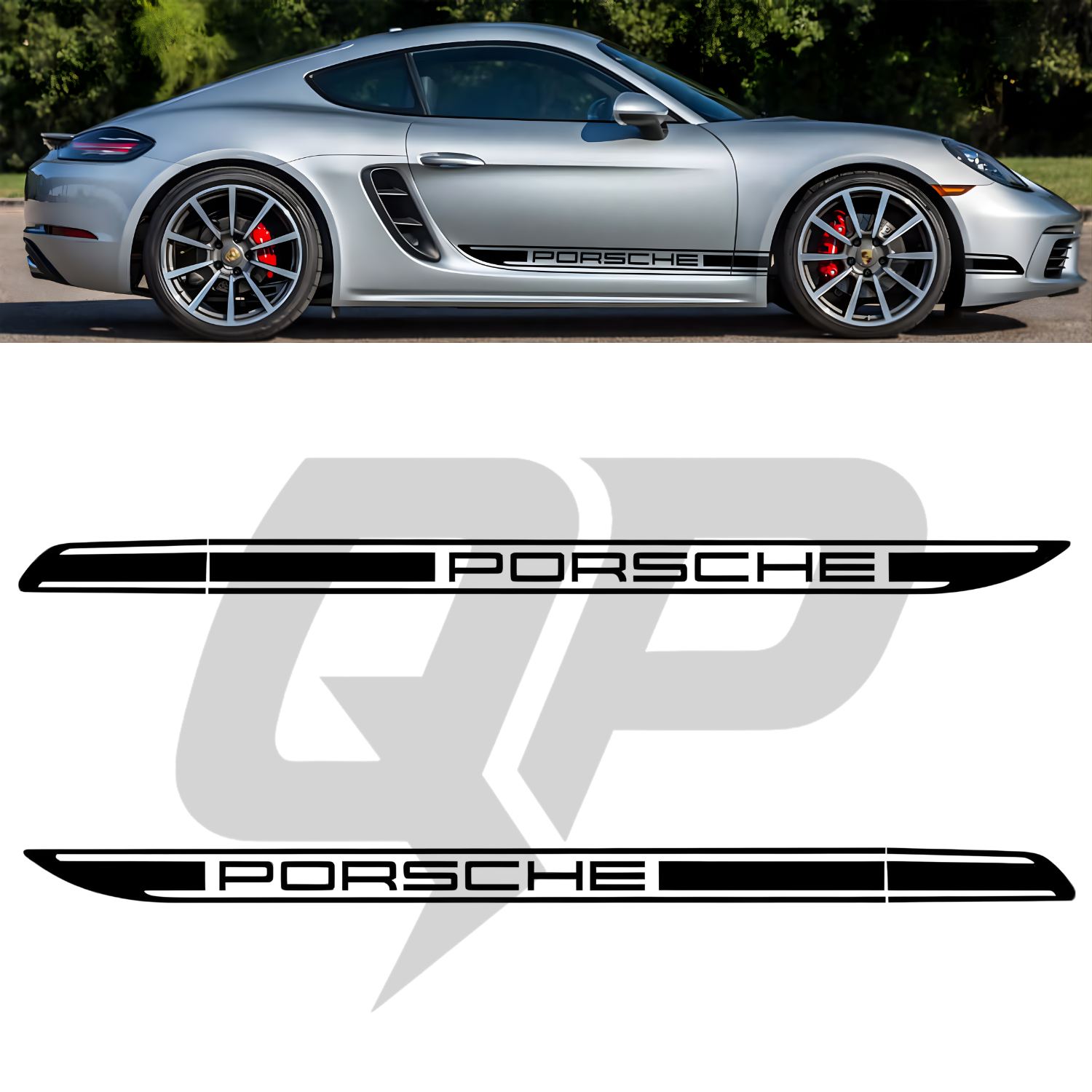 Franjas laterales del Porsche 718