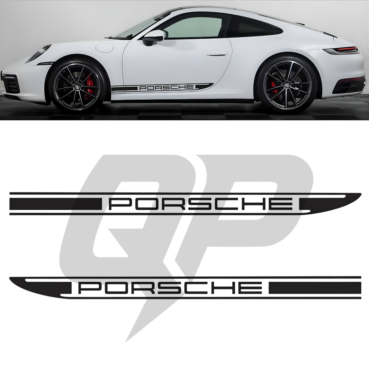 Porsche 992 911 Side Stripes Decal Kit