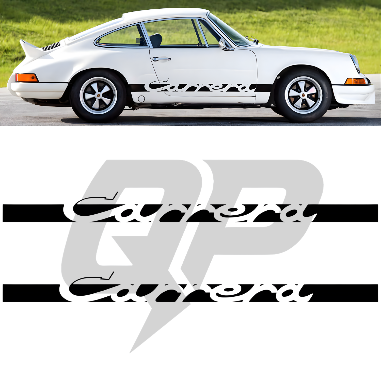Calcomanías laterales para Porsche Classic RS