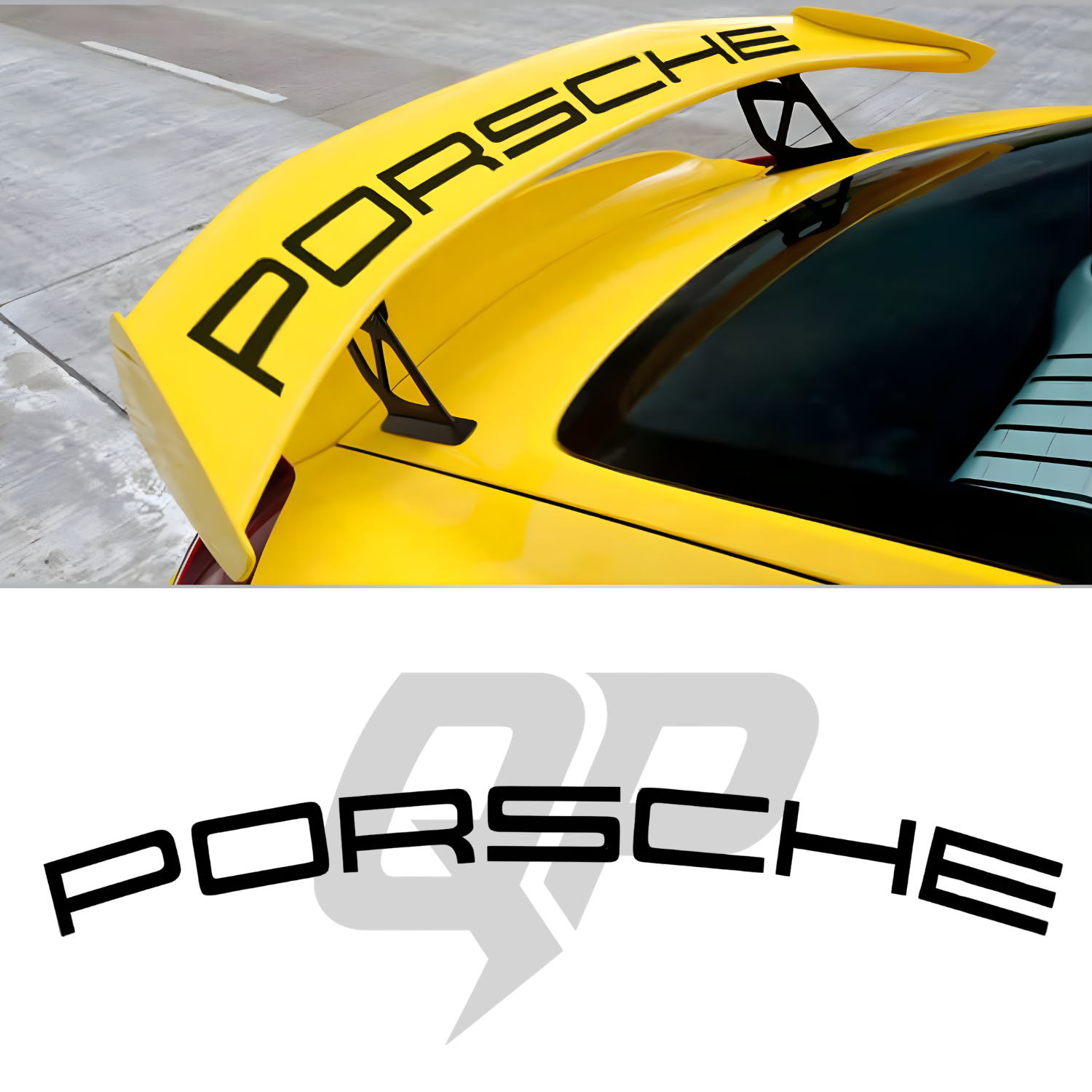 Porsche 981 GT4 Wing Decal