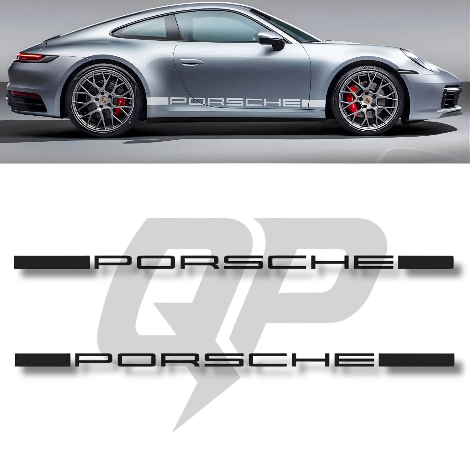 Juego de calcomanías con franjas laterales Porsche Heritage 991/992