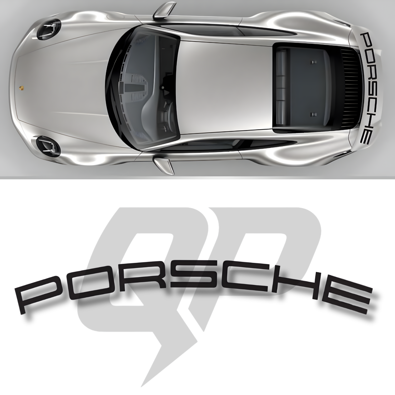Porsche 992 Aerokit Wing Decal Graphic Kit