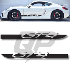 Porsche Cayman 981 GT4 Side Scripts Graphic Decal Set