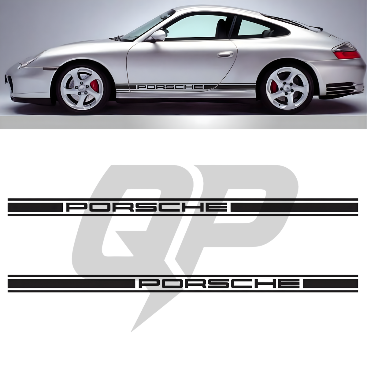 Porsche 911 Singer 996/986 Decal Stripes Graphic Kit