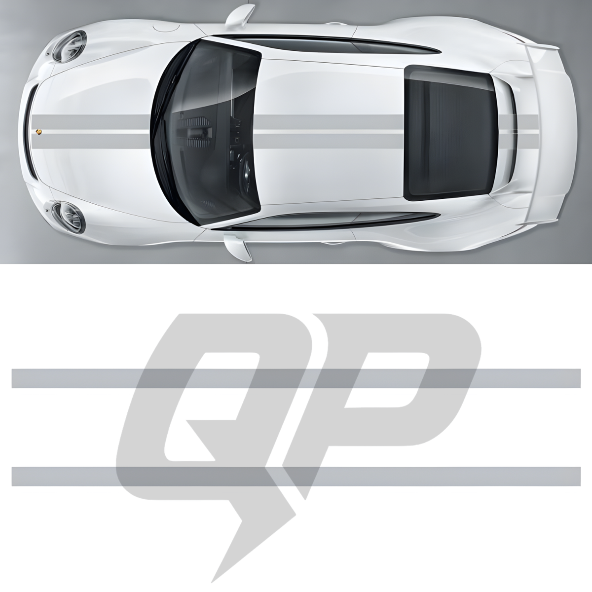 Sport Classic Center Stripe for 991 – Premium Vinyl Decal Kit