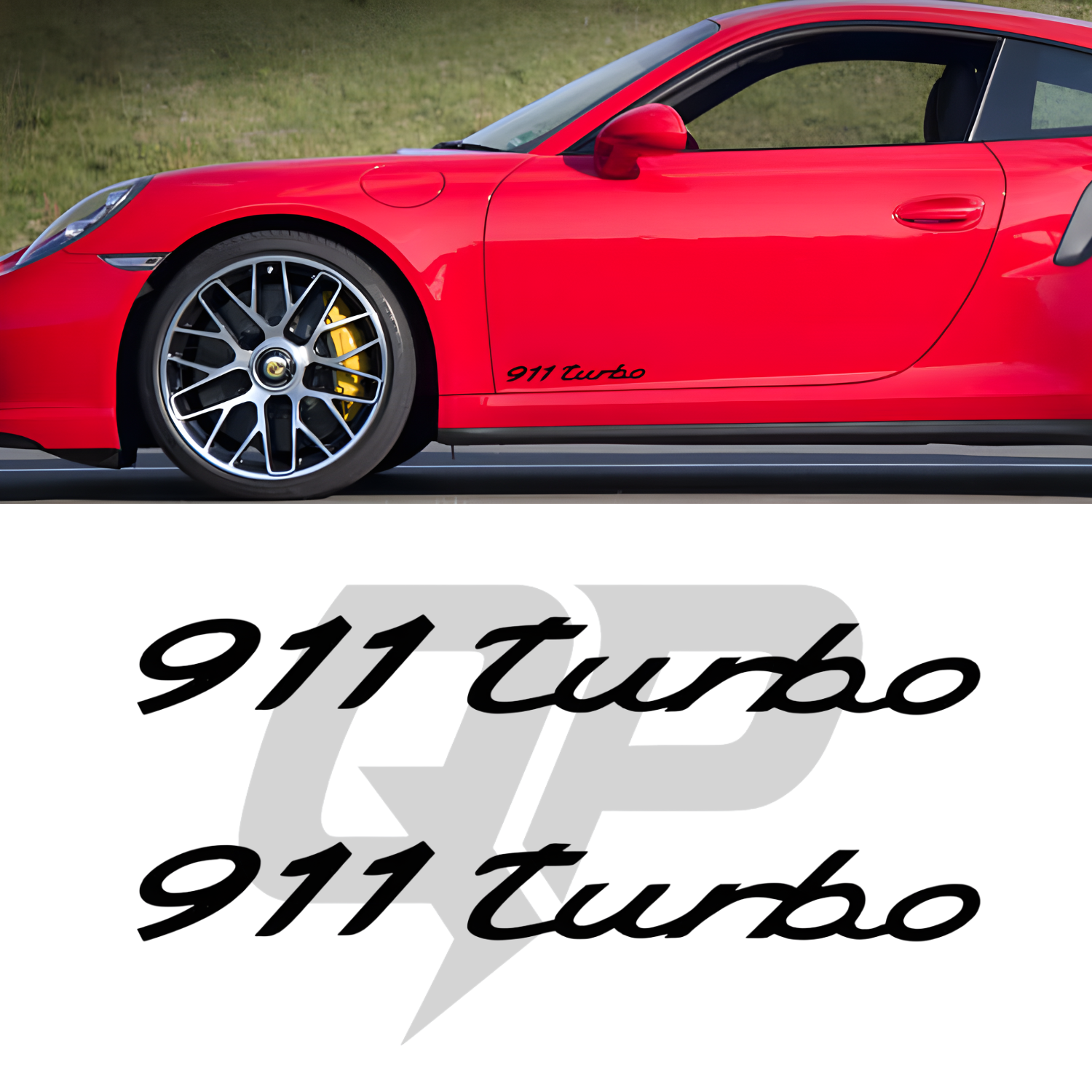 Calcomanías para puertas de Porsche Turbo
