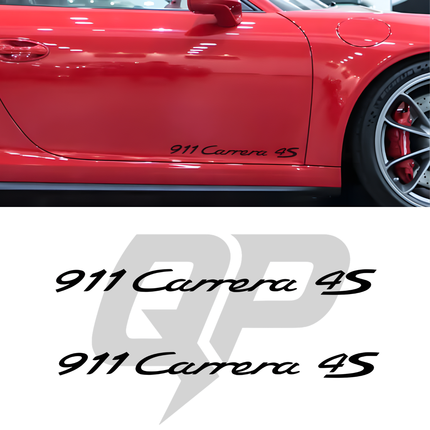 Porsche 911 Carrera 4S Door Decals - Premium Vinyl Graphics Kit