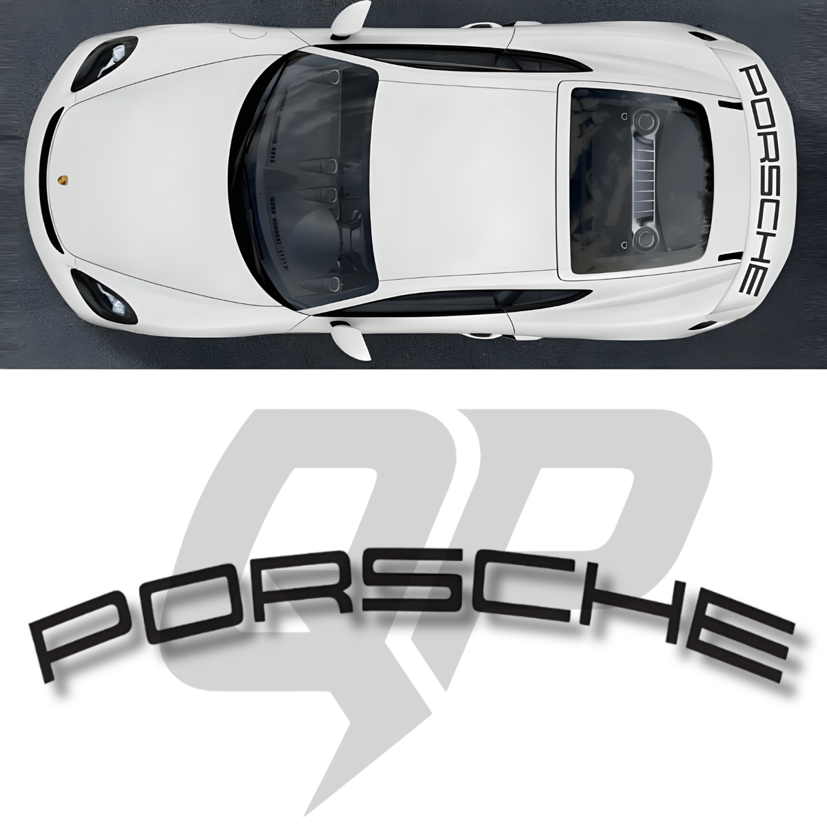 Calcomanía para el alerón del Porsche 718 GT4