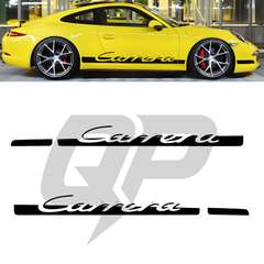 Juego de calcomanías laterales cónicas Carrera Porsche 997