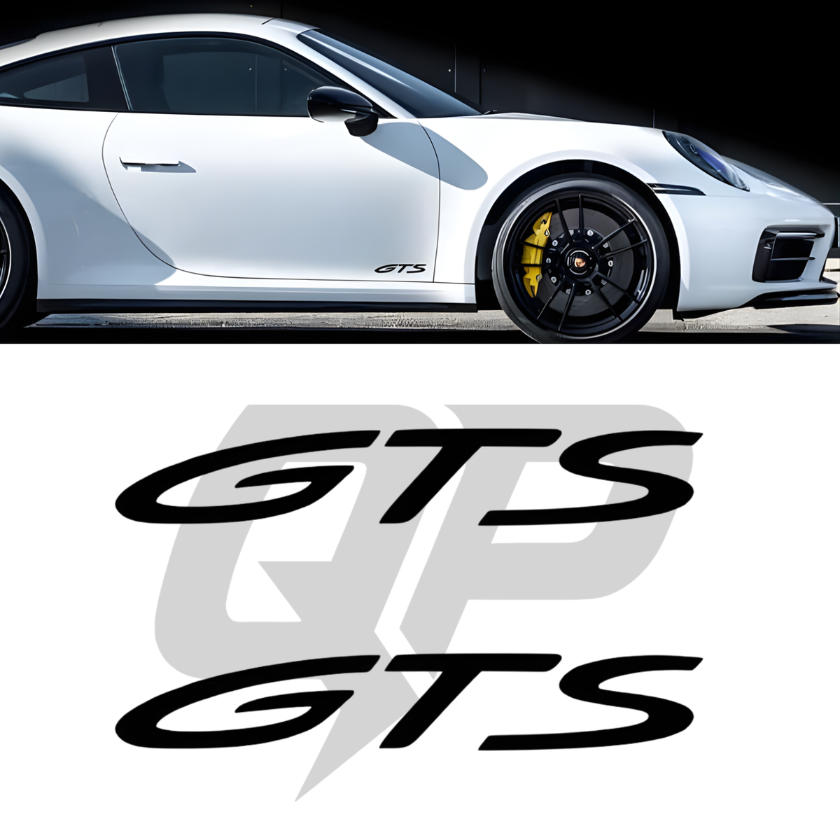 Porsche GTS Door Decals - 992, 991, 981, 718 | Modern Script Style