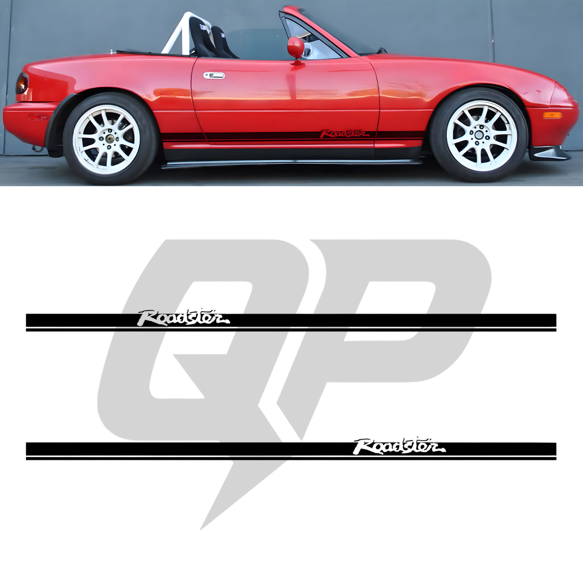 Juego de calcomanías de doble raya para Mazda Miata MX 5 Roadster