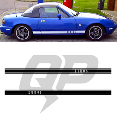 Calcomanía de triple raya para Mazda Miata MX-5 Eunos Roadster