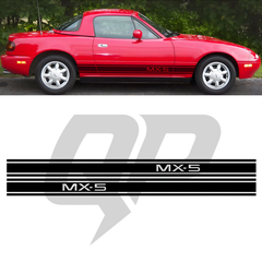 Calcomanía gráfica de triple raya para Mazda Miata MX-5