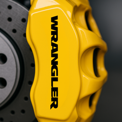 Jeep Wrangler Brake Caliper Decals - Set of 8 (6" to 3") Premium Vinyl Graphics