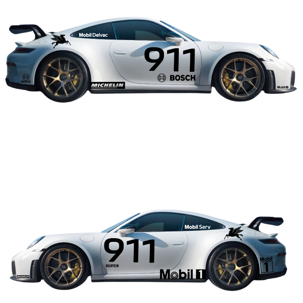 Porsche 991.2 Racing Livery Cup Car Graphic Decal Kit