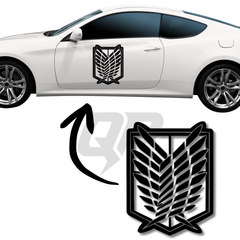 Attack on Titan Anime Wings of Freedom Car Graphic Decal
