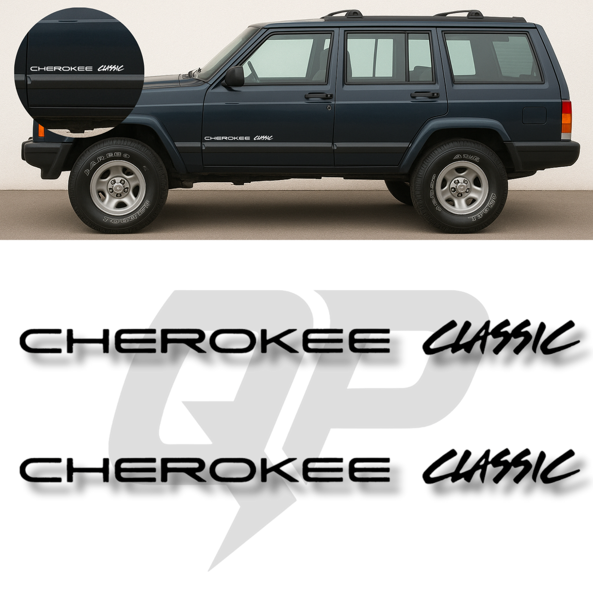 Cherokee XJ Classic Door Decal Set (1998)