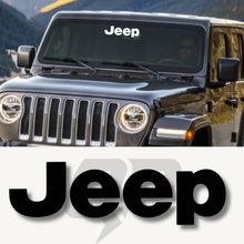 Load image into Gallery viewer, Jeep Windshield Decal 3x10.25 | Premium Vinyl Jeep Windshield Sticker