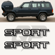 Load image into Gallery viewer, 1994–1996 Jeep Cherokee XJ SPORT Fender Decal Set OEM-Style Graphics