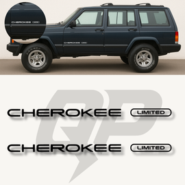 Juego de calcomanías para puertas Jeep Cherokee XJ Limited 1997, gráficos estilo OEM