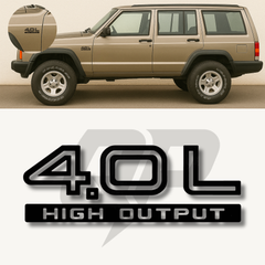 1991–2006 Jeep XJ 4.0L High Output Decal – OEM Style Replacement Set