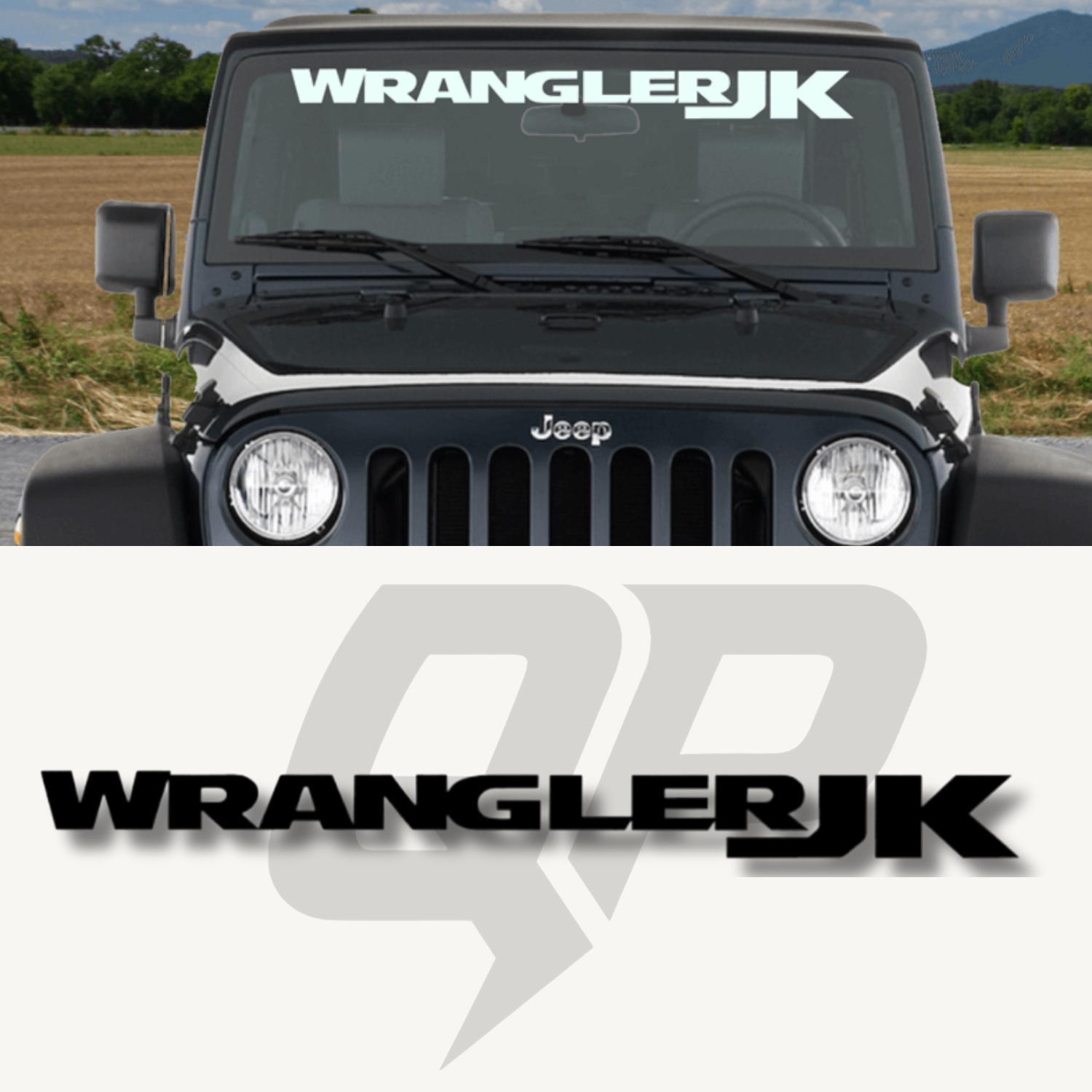Jeep Wrangler JK Windshield Decal