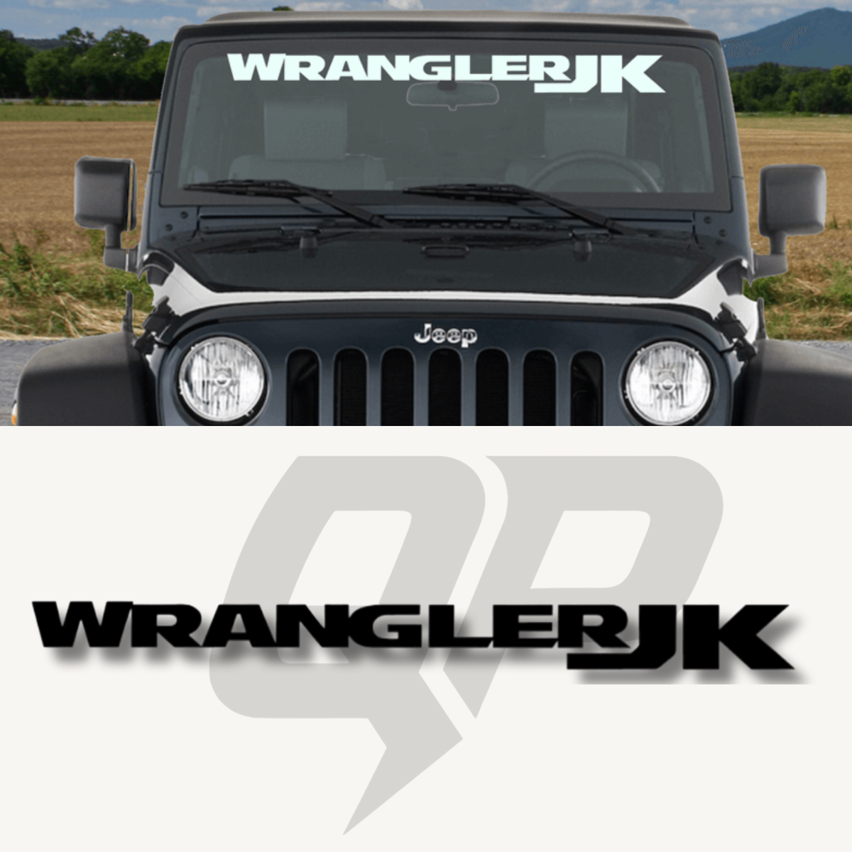 Jeep Wrangler JK Windshield Decal
