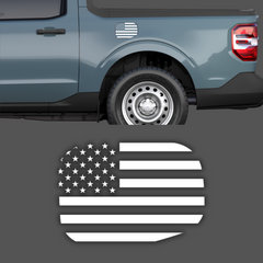 Calcomanía patriótica con bandera estadounidense para puerta de gasolina. Compatible con: Ford Maverick 2023. 
