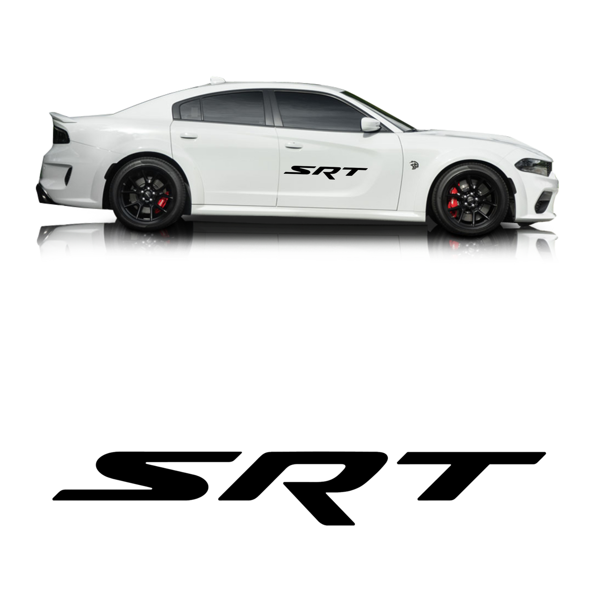 Calcomanía de vinilo con el logotipo del Dodge Hellcat SRT