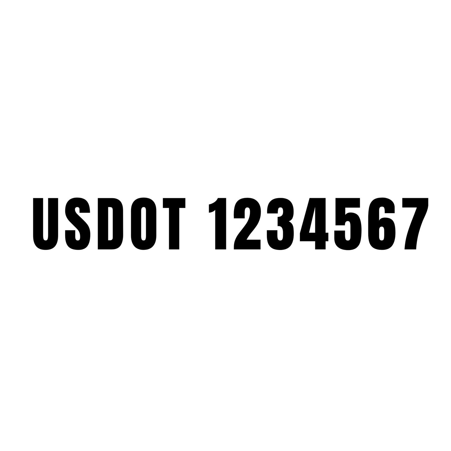 Custom USDOT Decals for Semi-Trucks – Durable, Compliant, and High-Quality