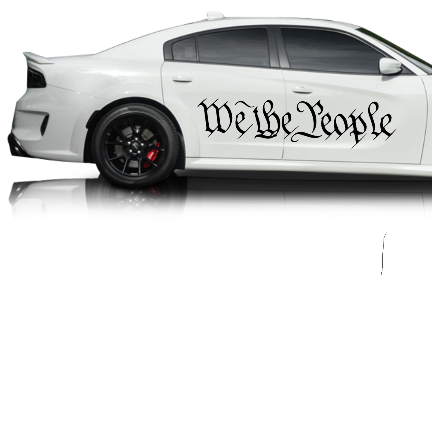 We The People Patriotic Side Decal Fits 2015-2023 Dodge Charger