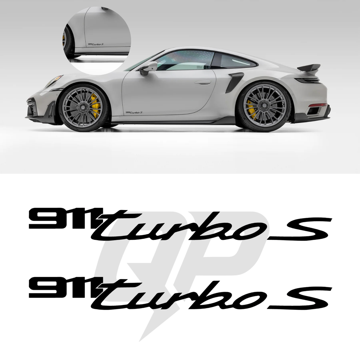 Porsche 992 Turbo S Door Decals Set