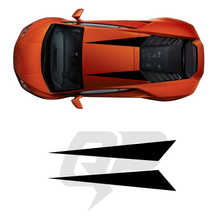 Cargar imagen en el visor de la galería, Kit de calcomanías con rayas de carreras para Lamborghini Huracan Evo