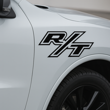 Cargar imagen en el visor de la galería, Juego de 2 calcomanías con el logotipo del Dodge Charger, Challenger y Durango R/T